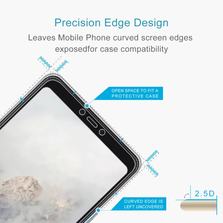 50 PCS 0.26mm 9H 2.5D Tempered Glass Film for Google Pixel 4, No Retail Package