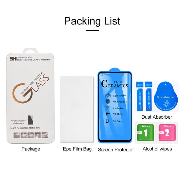 For Huawei P40 Lite 2.5D Full Glue Full Cover Ceramics Film