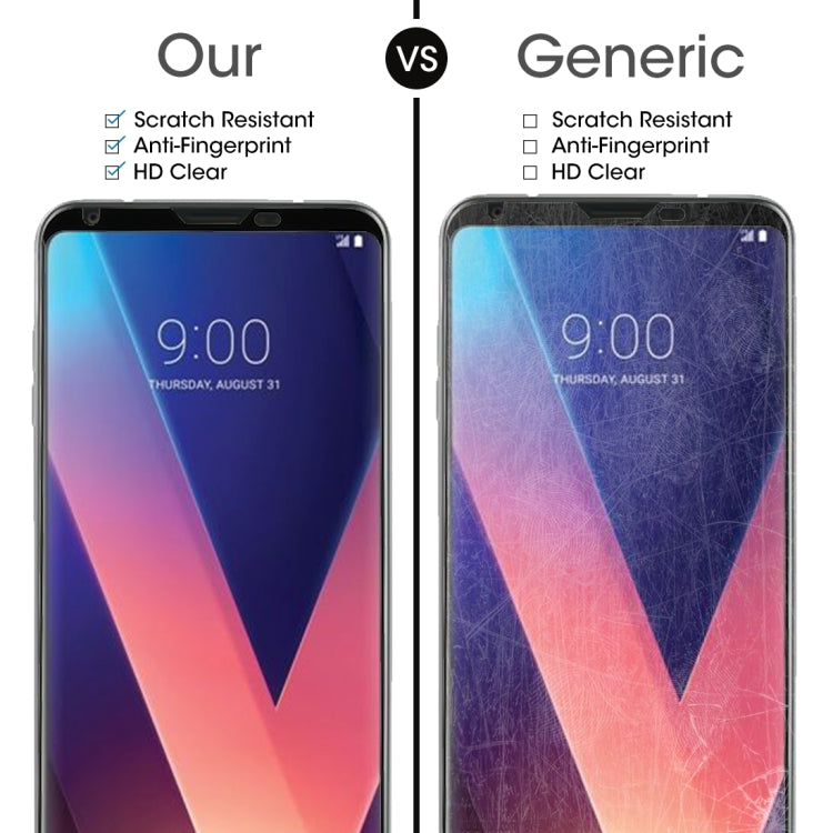 For LG V30 0.26mm 9H Surface Hardness 3D Curved Tempered Glass Screen Protector