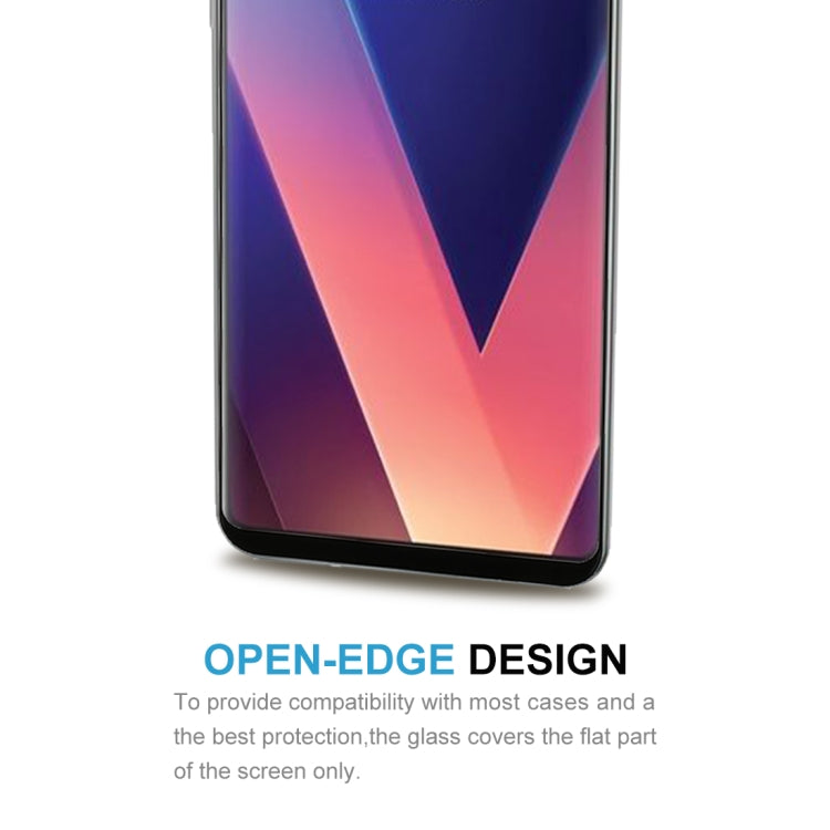 For LG V30 0.26mm 9H Surface Hardness 3D Curved Tempered Glass Screen Protector