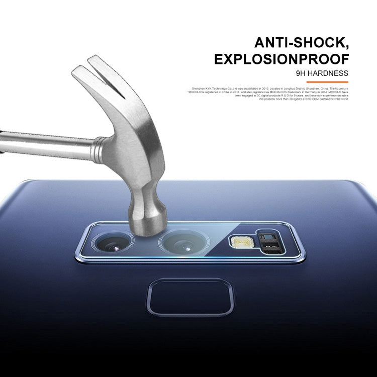 mocolo 0.15mm 9H 2.5D Round Edge Rear Camera Lens Tempered Glass Film for Galaxy Note9(Transparent)