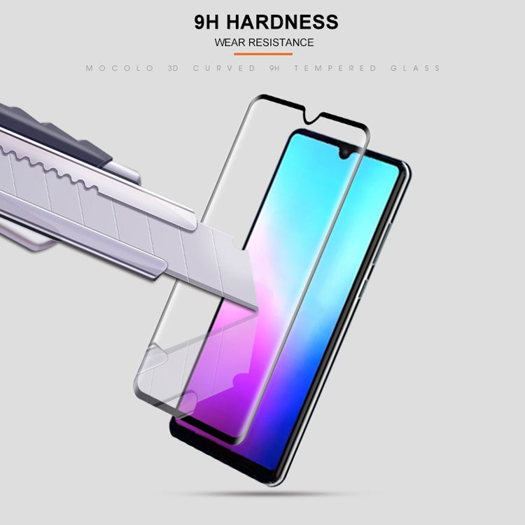 mocolo Full Glue 0.33mm 9H 3D Round Edge Tempered Glass Film for Huawei Mate 20(Black)