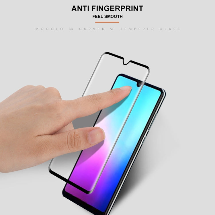 mocolo Full Glue 0.33mm 9H 3D Round Edge Tempered Glass Film for Huawei Mate 20(Black)