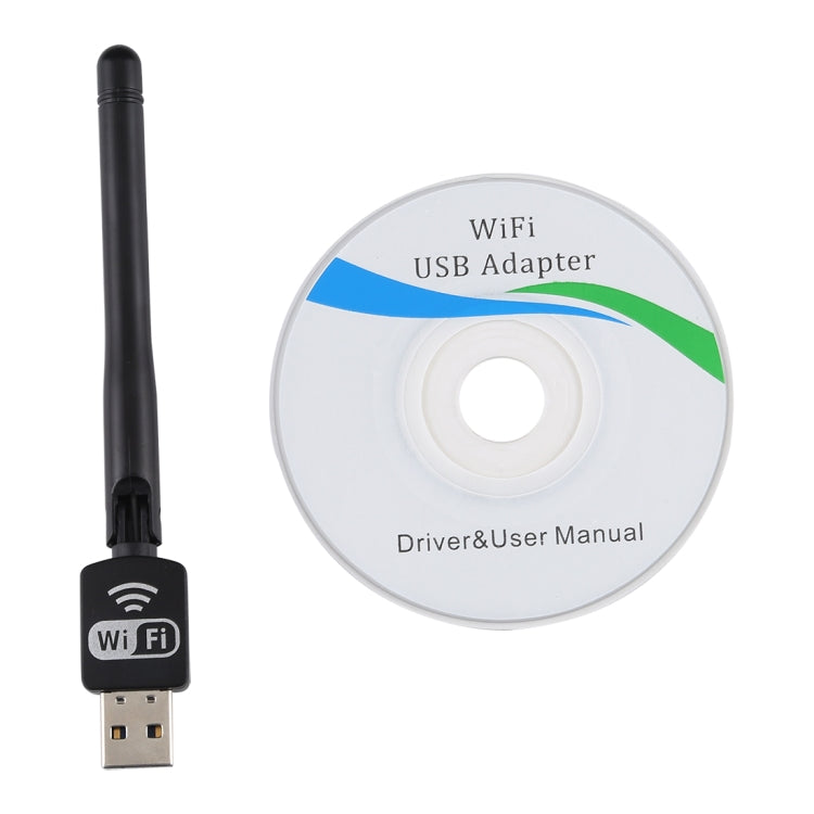 LV-UW11RK-2db USB 2.0 150Mbps 2.4GHz WiFi Wireless Adapter + Antenna