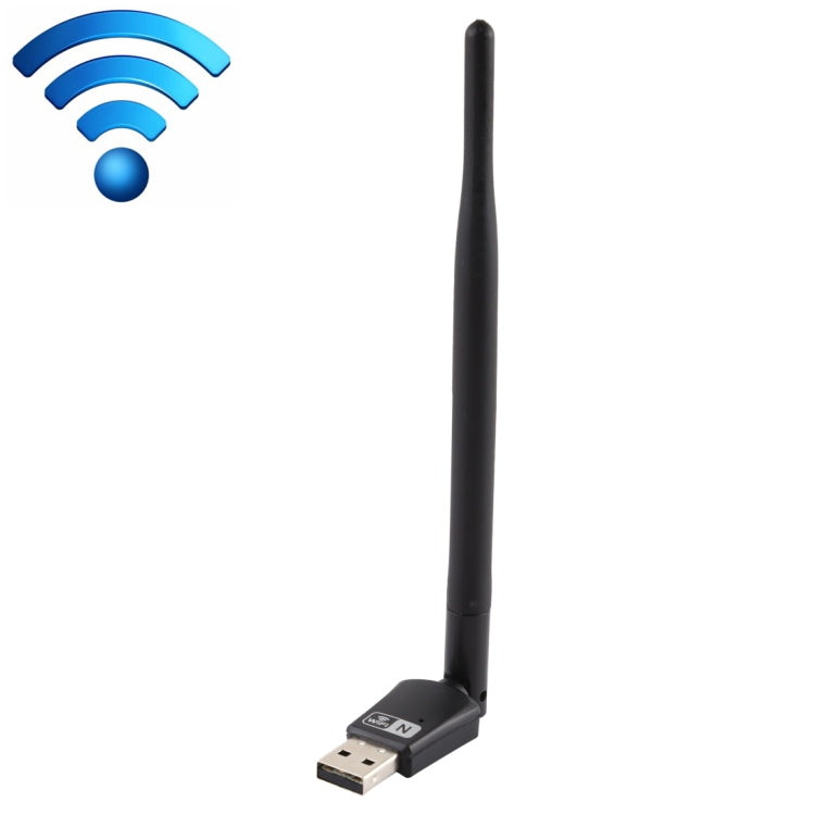 LV-UW10-5db USB 2.0 150Mbps 2.4GHz WiFi Wireless Adapter + Antenna