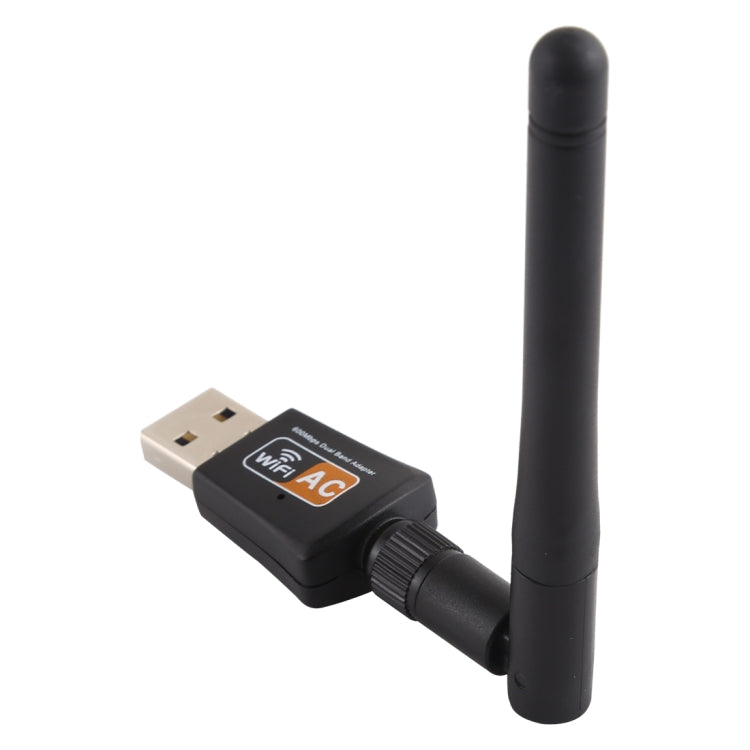 LV-UAC08 USB 2.0 600Mbps 2.4GHz + 5Hz AC Dual Band USB WIFI Adapter