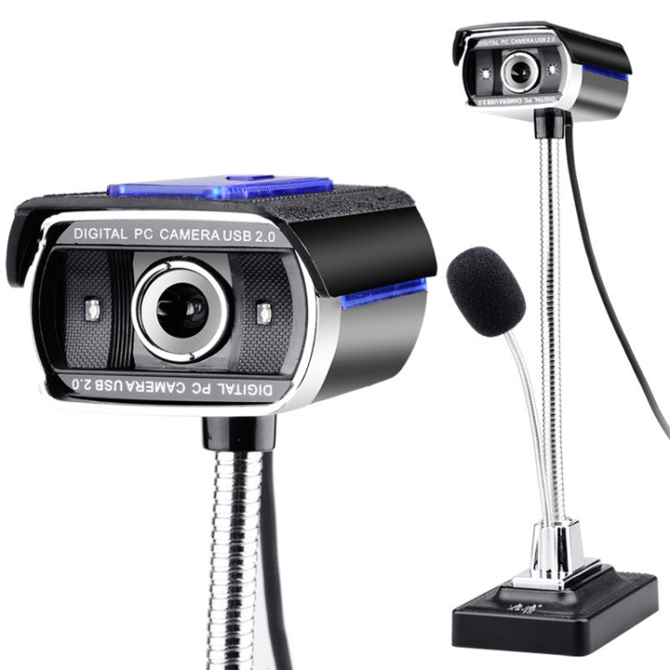 ASHU F11 HD Computer USB WebCam with Microphone & Bi-colour Light