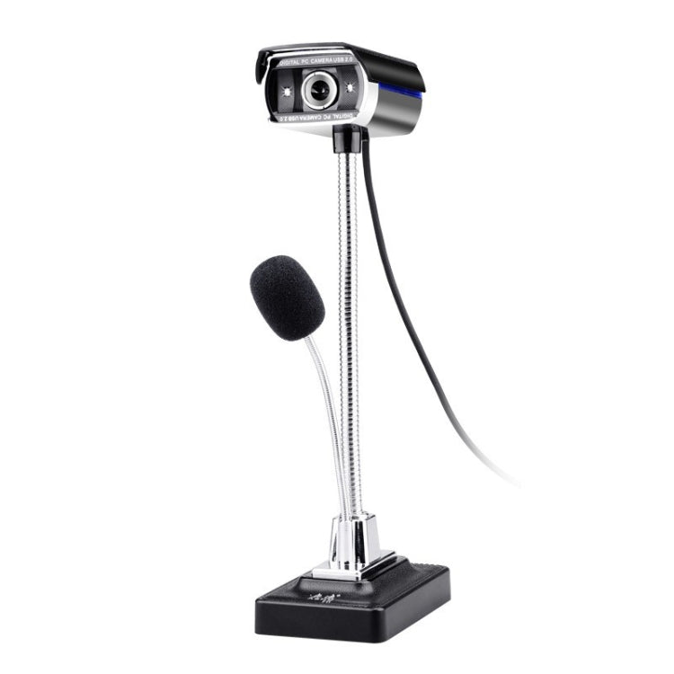 ASHU F11 HD Computer USB WebCam with Microphone & Bi-colour Light