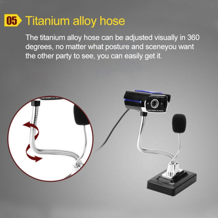 ASHU F11 HD Computer USB WebCam with Microphone & Bi-colour Light