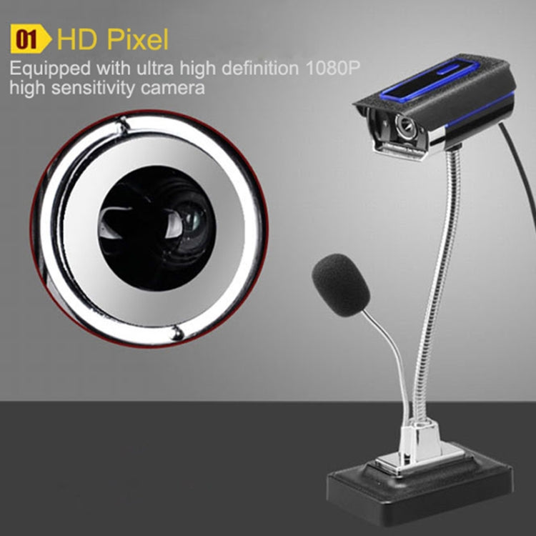 ASHU F11 HD Computer USB WebCam with Microphone & Bi-colour Light