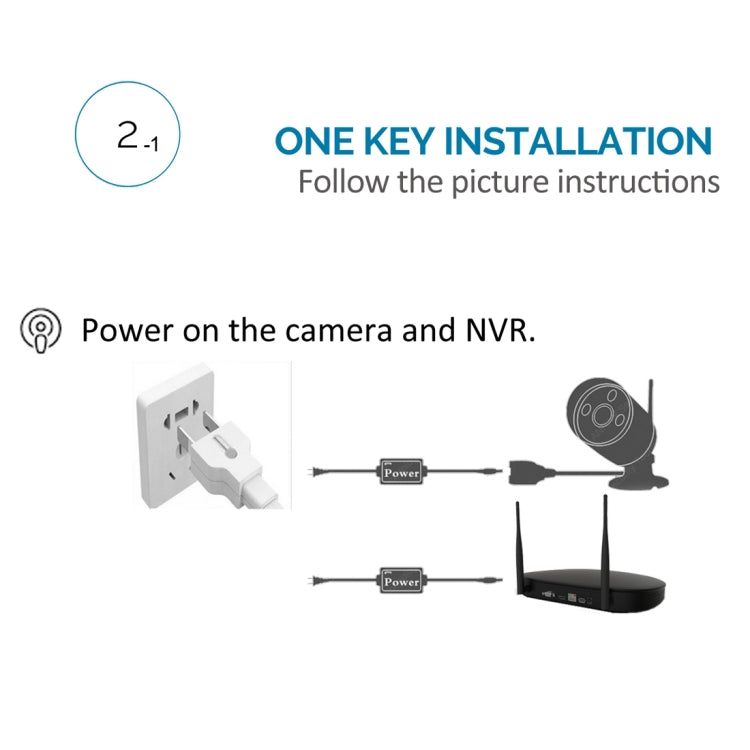 IPCC-Kit12 IPCC-N4 4 x Cameras HD 720P P2P 1.0 MP WiFi Wireless IP Security Camera + 4CH NVR Set, Support Monitor Detection & IR Night Vision(White)