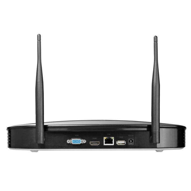 IPCC-KitB16 IPCC-N2 2 x HD 720P P2P 1.0 MP WiFi Wireless IP Security Camera + 4CH NVR Set, Support Monitor Detection & IR Night Vision(Black)