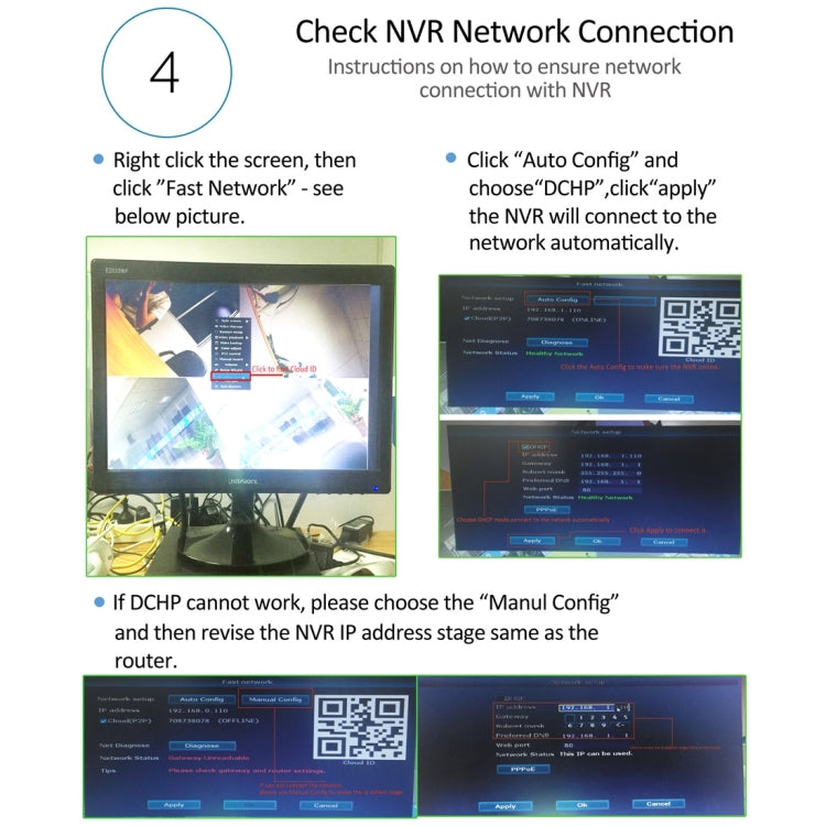 IPCC-KitH03B IPCC-N2 2 x HD 720P P2P 1.0 MP WiFi Wireless IP Security Camera + 4CH NVR Set, Support Motion Detection & IR Night Vision(Black)