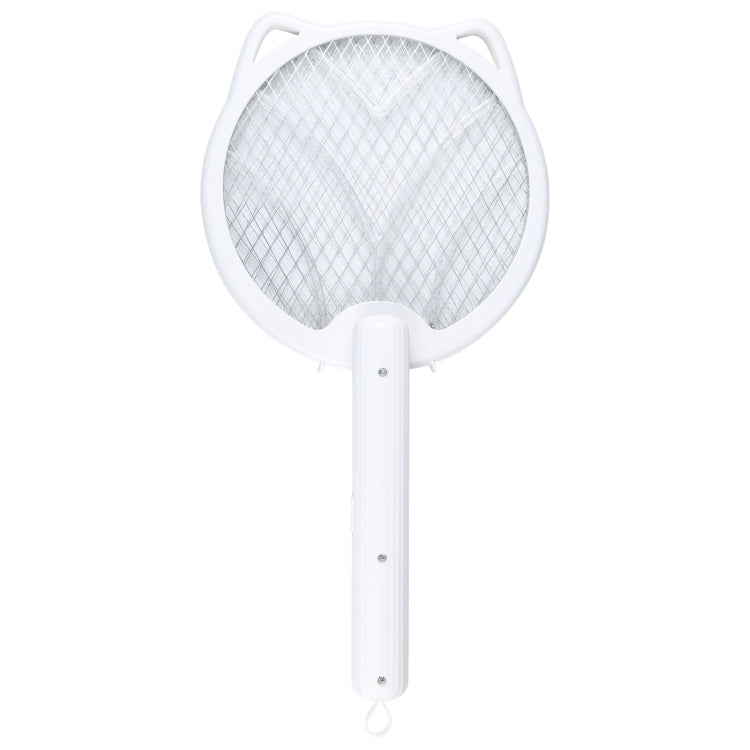 Cat Ear Rotary Electric Mosquito Swatter (White)