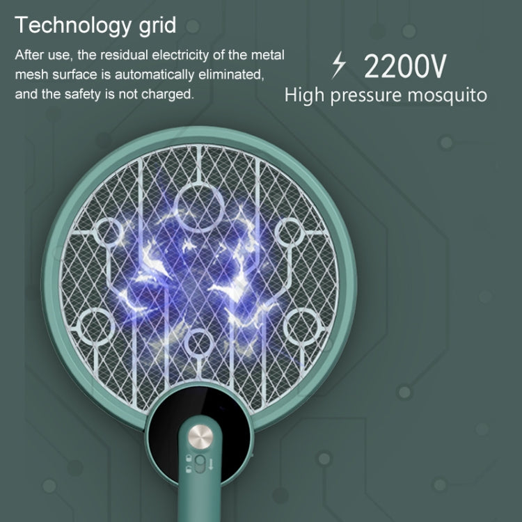 2W Portable Foldable Electric Mosquito Swatter(Beige)