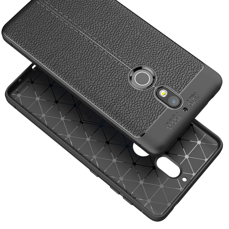 For Nokia 7 Litchi Texture Soft TPU Protective Case