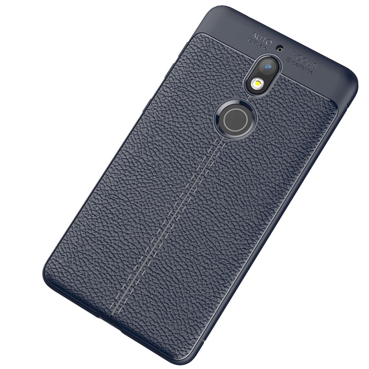 For Nokia 7 Litchi Texture Soft TPU Protective Case