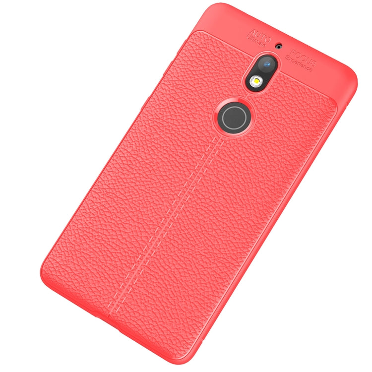 For Nokia 7 Litchi Texture Soft TPU Protective Case