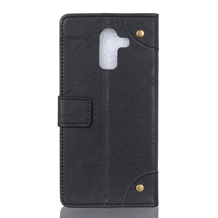 Copper Buckle Retro Crazy Horse Texture Horizontal Flip Leather Case for Nokia 7 Plus, with Holder & Card Slots & Wallet