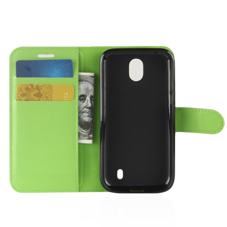 For Nokia 1 Litchi Texture Horizontal Flip Leather Case with Wallet & Holder & Card Slots