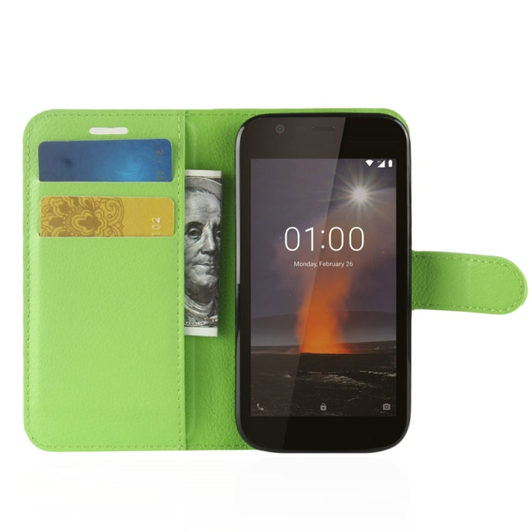 For Nokia 1 Litchi Texture Horizontal Flip Leather Case with Wallet & Holder & Card Slots