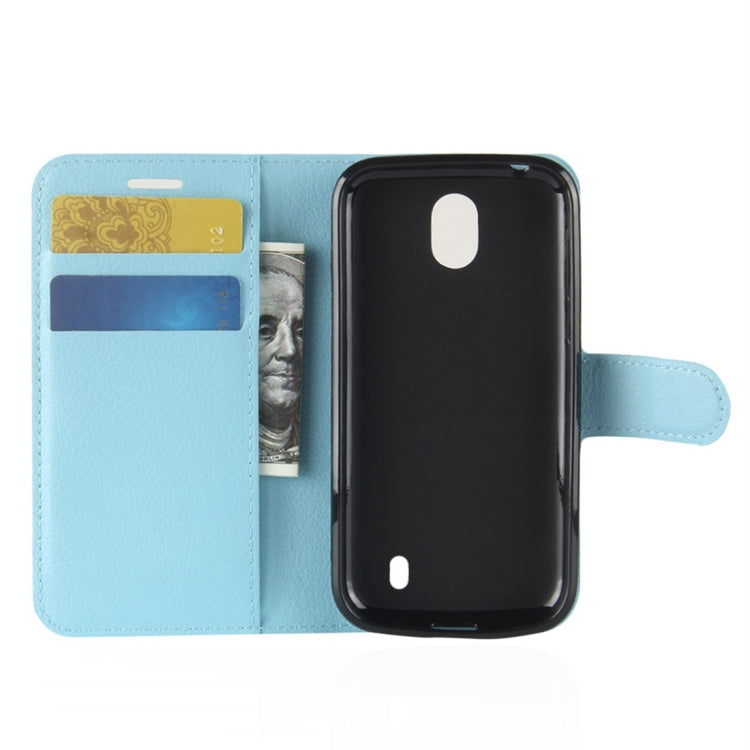 For Nokia 1 Litchi Texture Horizontal Flip Leather Case with Wallet & Holder & Card Slots
