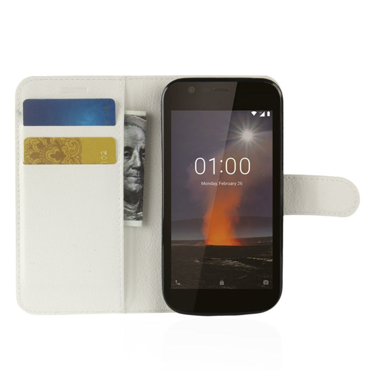 For Nokia 1 Litchi Texture Horizontal Flip Leather Case with Wallet & Holder & Card Slots