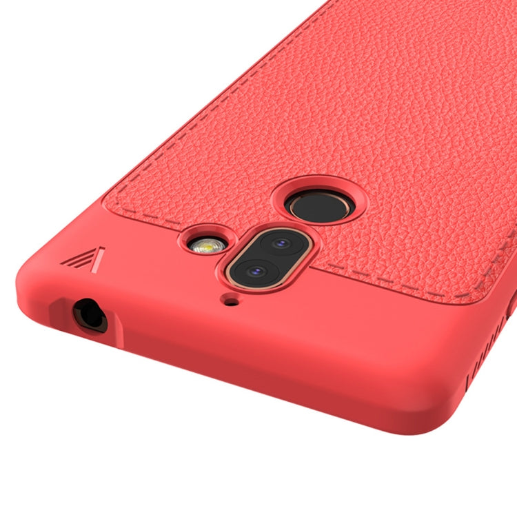 Lenuo Leshen Series for Nokia 7 Plus TPU Litchi Texture Dropproof Protective Back Cover Case