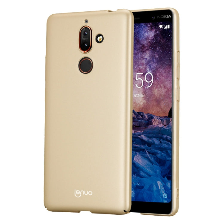 Lenuo Leshield Series for Nokia 7 Plus PC Dropproof Protective Back Cover Case (Gold)