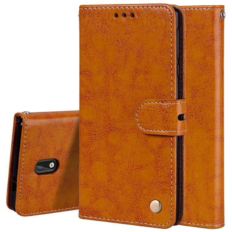 For Nokia 3 Business Style Oil Wax Texture Horizontal Flip Leather Case with Holder & Card Slots & Wallet