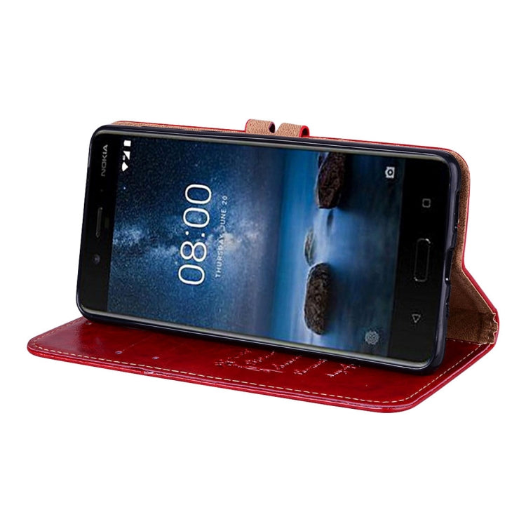 For Nokia 8 Business Style Oil Wax Texture Horizontal Flip Leather Case with Holder & Card Slots & Wallet