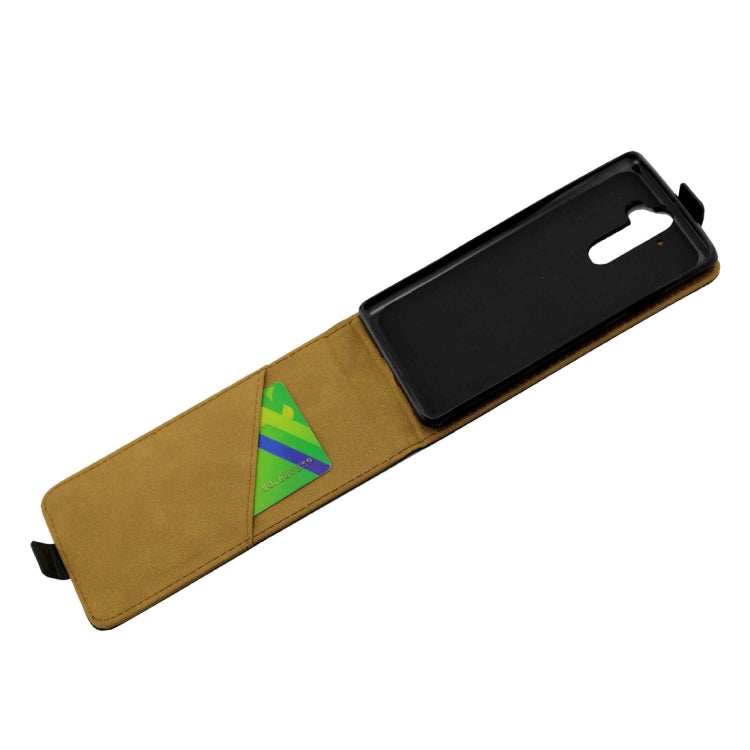 Business Style Vertical Flip TPU Leather Case for Nokia 8 sirocco , with Card Slot (Black)