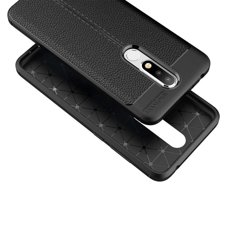 Litchi Texture TPU Case for Nokia 5.1 Plus(X5)