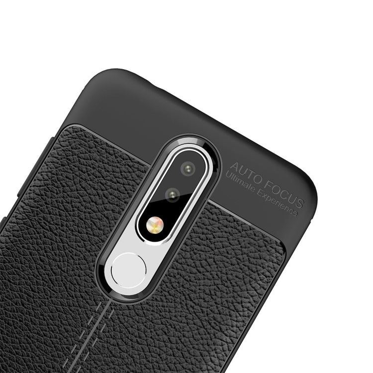 Litchi Texture TPU Case for Nokia 5.1 Plus(X5)