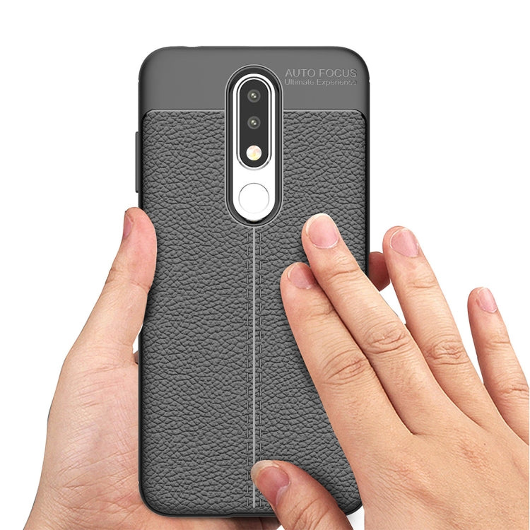 Litchi Texture TPU Case for Nokia 5.1 Plus(X5)