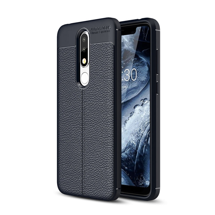 Litchi Texture TPU Case for Nokia 5.1 Plus(X5)