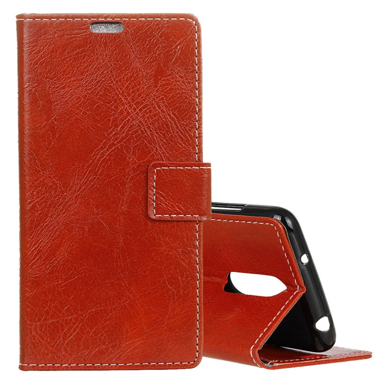 Retro Crazy Horse Texture Horizontal Flip Leather Case for Nokia 7.1