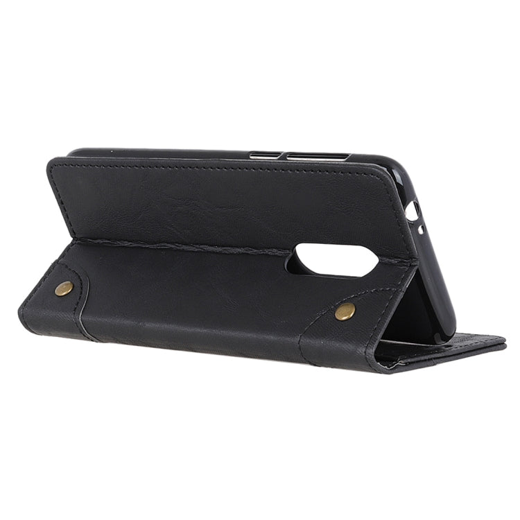 Copper Buckle Retro Crazy Horse Texture Horizontal Flip Leather Case for Nokia 7.1