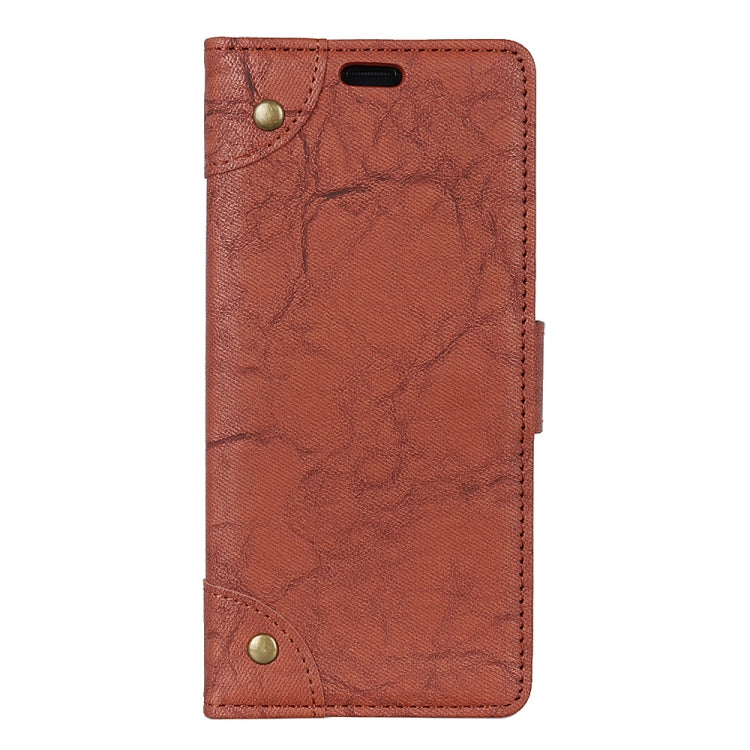 Copper Buckle Retro Crazy Horse Texture Horizontal Flip Leather Case for Nokia 7.1