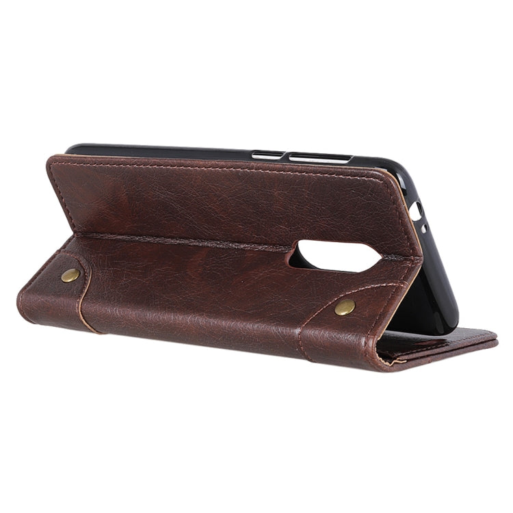 Copper Buckle Nappa Texture Horizontal Flip Leather Case for for Nokia 7.1, with Holder & Card Slots & Wallet
