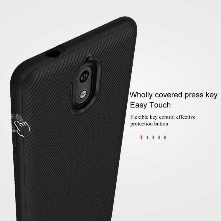 lenuo Leshen Series Stripe Texture TPU Case for Nokia 3.1 (Red)