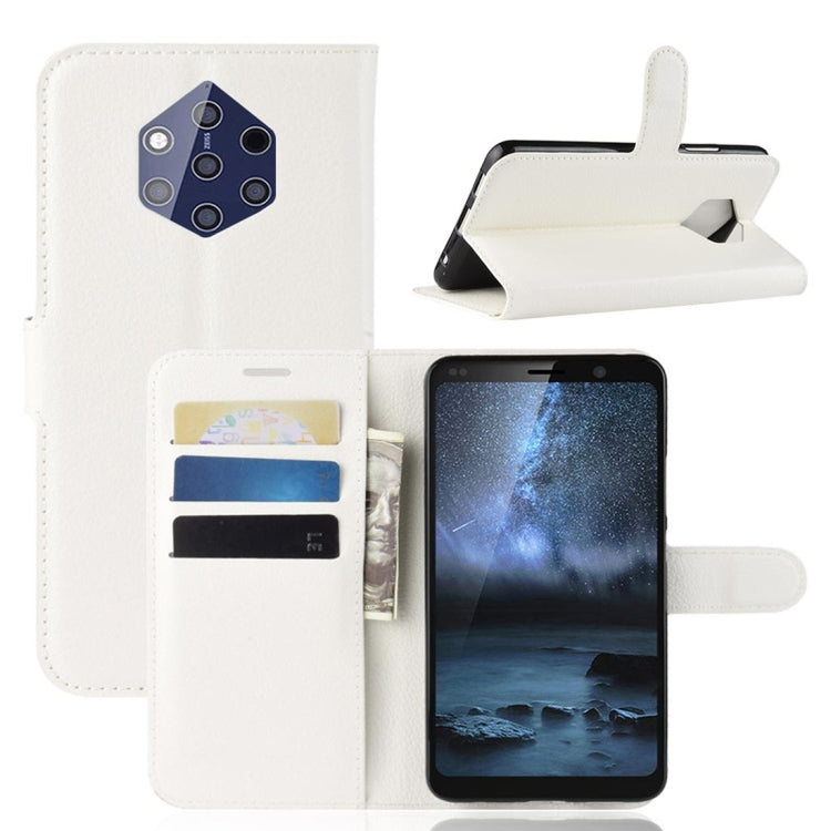 Litchi Texture Horizontal Flip PU Leather Case with Magnetic Buckle & Holder & Card Slots & Wallet For Nokia 9PureView