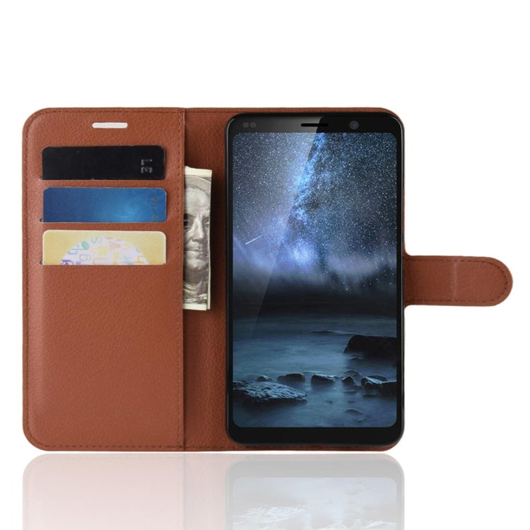 Litchi Texture Horizontal Flip PU Leather Case with Magnetic Buckle & Holder & Card Slots & Wallet For Nokia 9PureView