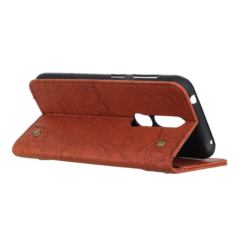 Copper Buckle Retro Crazy Horse Texture Horizontal Flip Leather Case for Nokia 4.2, with Holder & Card Slots & Wallet