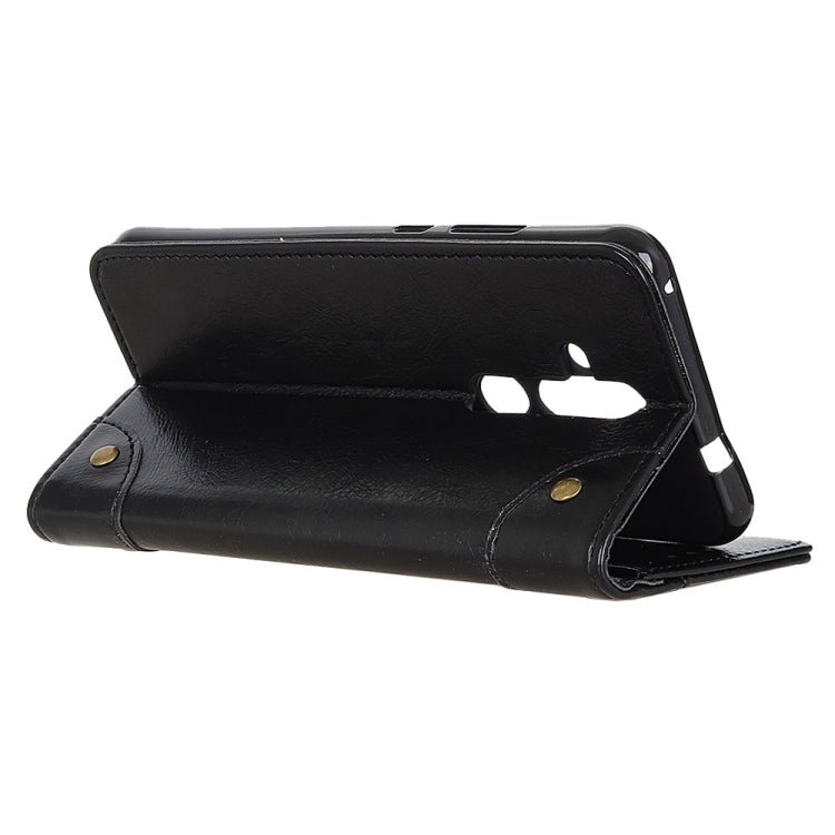 Copper Buckle Nappa Texture Horizontal Flip Leather Case for Nokia X71, with Holder & Card Slots & Wallet