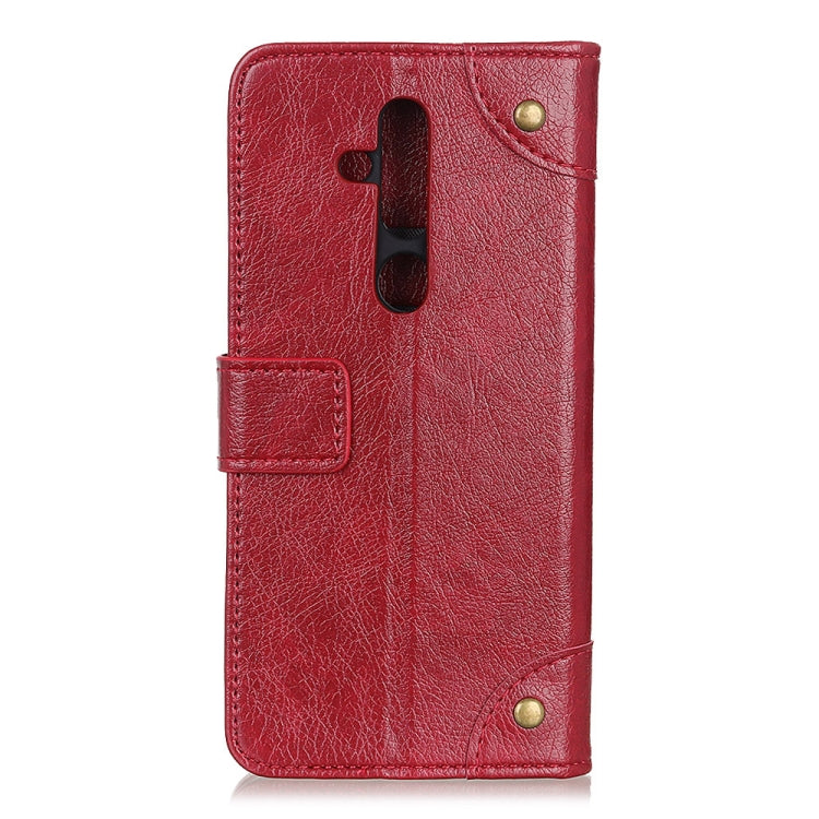 Copper Buckle Nappa Texture Horizontal Flip Leather Case for Nokia X71, with Holder & Card Slots & Wallet