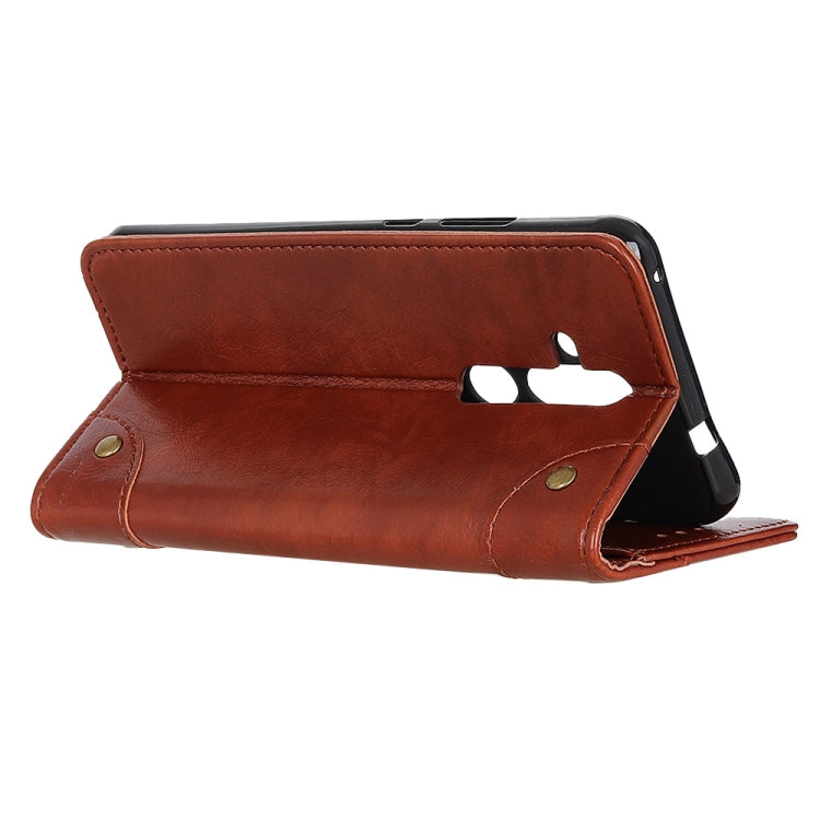 Copper Buckle Nappa Texture Horizontal Flip Leather Case for Nokia X71, with Holder & Card Slots & Wallet