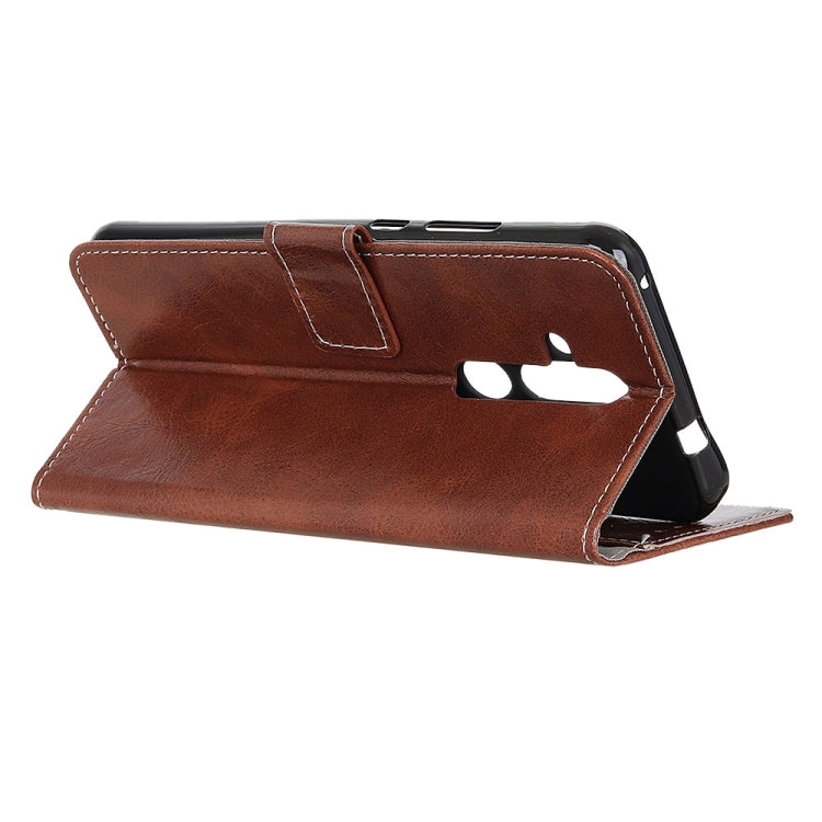 Retro Crazy Horse Texture Horizontal Flip Leather Case for Nokia X71, with Holder & Card Slots & Photo Frame & Wallet