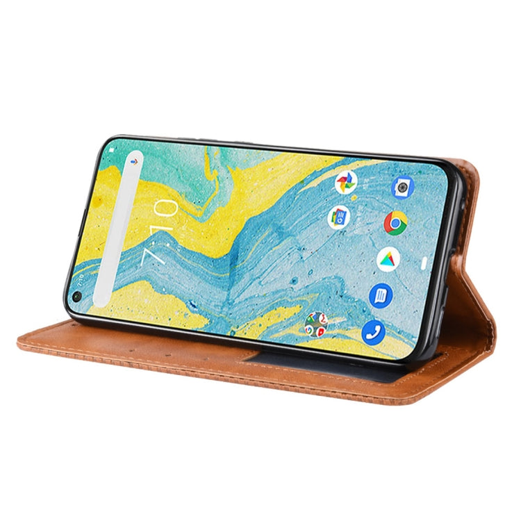 Retro Magnetic Clasp Horizontal Flip Leather Case for Nokia X71 (8.1 Plus), with Holder & Card Slots & Wallet