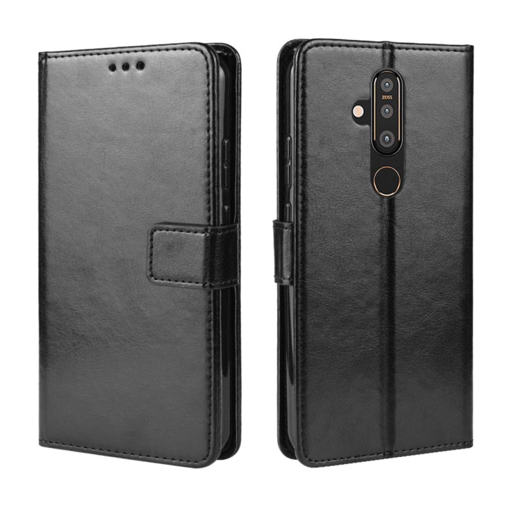 Crazy Horse Texture Horizontal Flip Leather Case for Nokia X71 (8.1 Plus), with Holder & Card Slots & Wallet